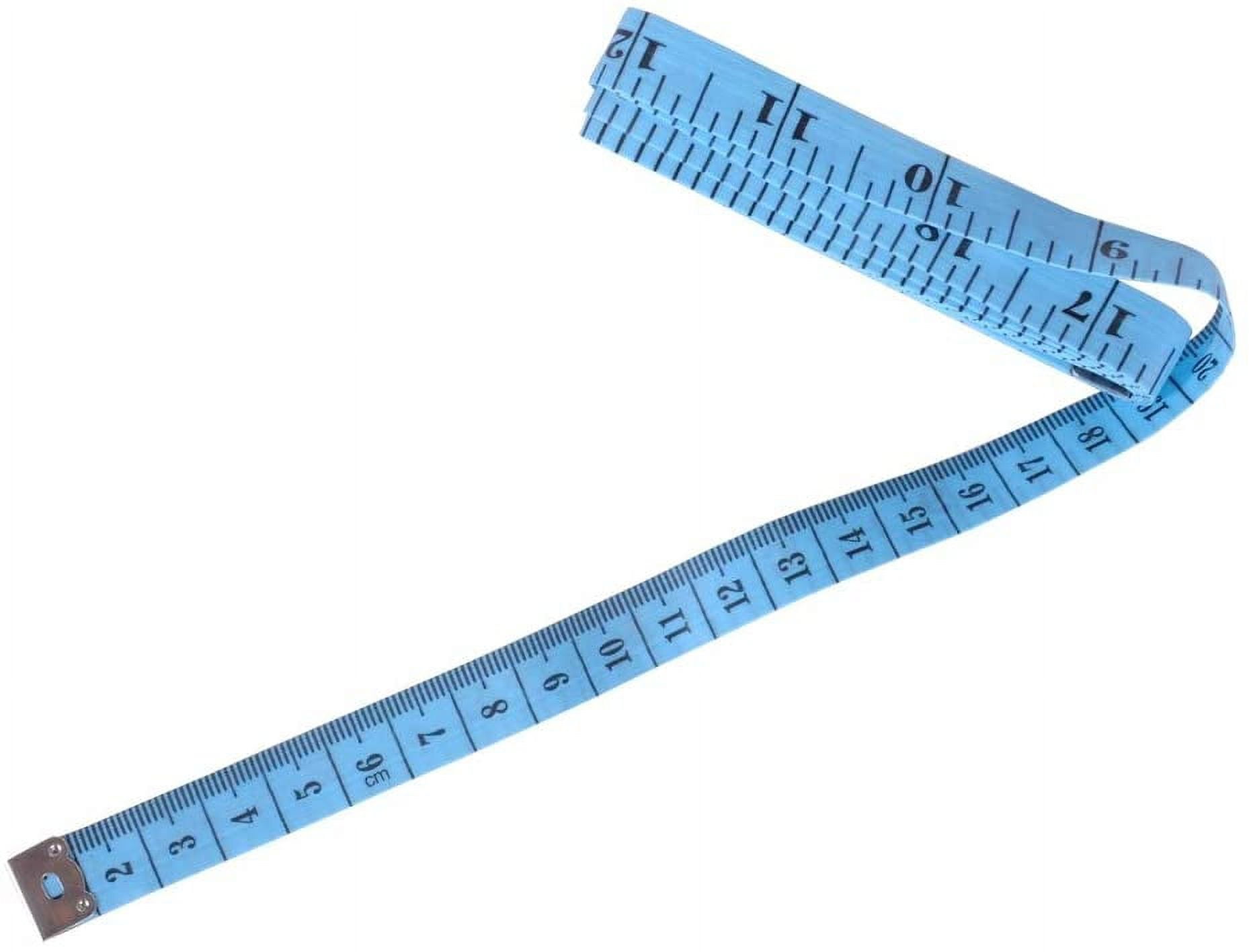 Magik 60''~120''/1.5~3M Double-scale Tailor Seamstress Cloth Body Ruler  Tape Measure Sewing Heavy Duty Tape (Pack of 1, 120''/300cm, Yellow)