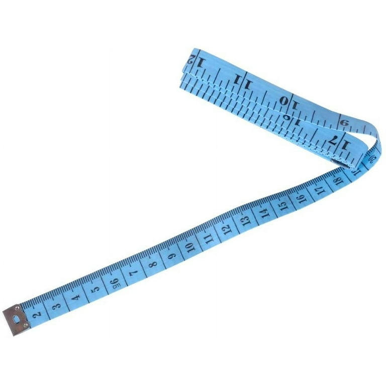 Tape Measure for Body, Flexible Soft Tailor Measuring Tape Ruler for Cloth  Sewing Waist Bra Head Circumference Seamstress Double Sided 60 Inch/ 150  cm(1-Pack Blue) 