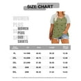 thumbnail image 2 of CASSIE LIZ Plus Size Short Sleeve Shirts For Women 5X Green Black Strips Raglan Short Sleeve Pullover Crew Neck Tops Black Star Pattern Casual Short Sleeves Summer Shirts 5XL 26W 28W, 2 of 2