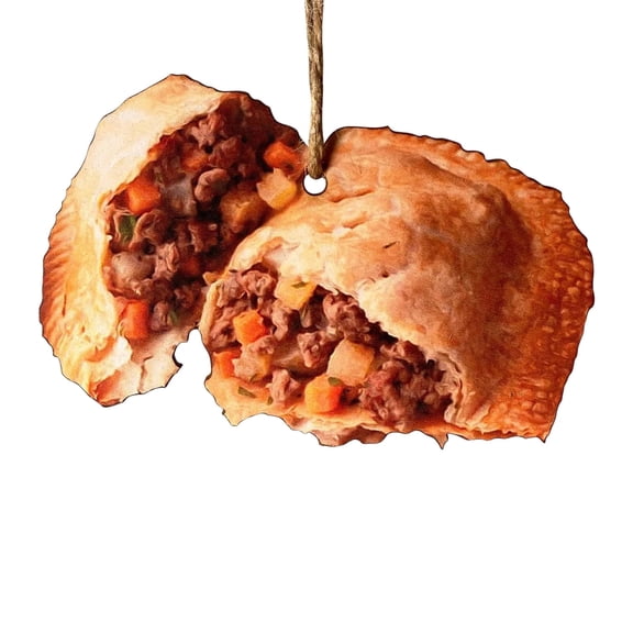 A Funny Food Christmas Tree Ornaments With Croissant Shapes For Holiday Decoration In Acrylic Build