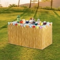 thumbnail image 2 of Grass Table Skirt Party Table Skirts Tropical Hawaiian Summer Beach Theme, 2 of 13