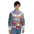 thumbnail image 4 of Santa is Coming Maine Coon Merry Christmas Xmas Noel Truck Tree All Over Print 3D Baseball Jacket Cat Lover Kitten Owner Gifts Bomber Jacket Softball - 02023, 4 of 6