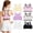 6 Colors, variant on Breathable Racerback Sports Bras Girls 7-14 Cotton No Pads Double Lined Chest Training Bra 6 Pack Soft