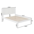 thumbnail image 4 of Leo & Lacey Madison Full Solid Wood Platform Bed in White, 4 of 4