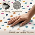 thumbnail image 6 of ODIKA 3'x5' Multicolor Dots White Dot Pattern Washable Accent Rug Playful Geometric Design for Modern Spaces Pet Friendly, Non-Shedding Mat for Bedside, Nursery Room, 6 of 7