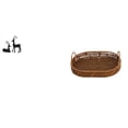 thumbnail image 1 of Elegante Juego De Figura De Resina De Ciervo Negro Y Cesta De Mimbre Tejida Para Sala De Estar, Estudio, Balcón, Organizador De Cocina, Bandejas Para Platos De Frutas, Decoración Del Hogar., 1 of 8