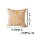 thumbnail image 3 of Christmas Throw Pillow Covers 18x18 Inch, Beige Cream Decorative Square Pillowcases, Farmhouse Holiday Cushion Covers for Couch Sofa Living Room Bedroom Outdoor Home Decor, 3 of 3