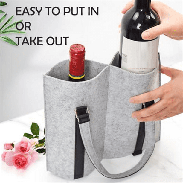 Wine bottle purse carrier sale