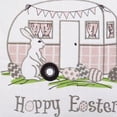 thumbnail image 4 of 17" X 17" Light Pink Checkered Easter Bunny Camper Throw Pillow, 4 of 6