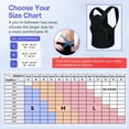 thumbnail image 5 of Back Brace Posture Corrector for Women and Men, Shoulder Straightener, Adjustable Full Back Support, Upper and Lower Back Pain Relief - Scoliosis, Hunchback, Hump, Thoracic, Spine Corrector-Black-S, 5 of 8