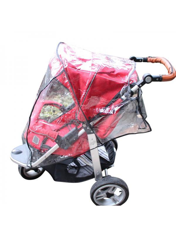 Universal Baby Stroller Pram Rain Cover Pushchair Buggy Wind Shield Transparent 