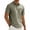 Army Green, variant on VgaVtl Short Sleeve Men Polo Shirt Cotton Linen Summer Collared Shirts for Men Plain Yellow with Pocket Soft Shirts