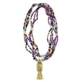 thumbnail image 1 of Collar Mazo Personal Santa Muerte Dorada Abundancia Dinero Curado, 1 of 4
