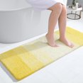 thumbnail image 1 of Luxury Bathroom Rug Mat, Extra Soft and Absorbent Bath Rugs, Non-Slip Plush Shaggy Bath Carpet Runner, Machine Wash Dry, Bath Mats for Bathroom Floor, Tub and Shower, 47x17, Yellow, 1 of 6
