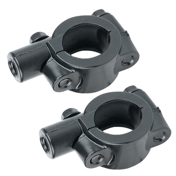 YIGSECU 2pcs Bike Mirrors Mount Motorcycle Mirrors Clip Mirrors Mount Metal Brackets for Bicycles and Motorcycle Handlebars