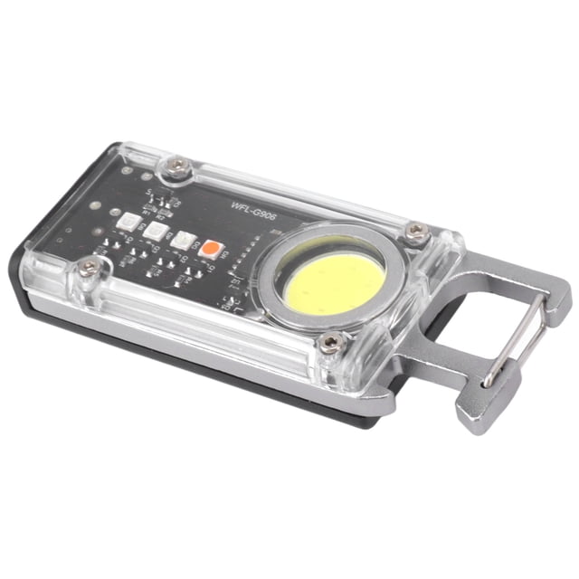Luz de trabajo con llavero COB, llavero COB de 800LM, minilinterna LED de trabajo, llavero COB, linterna, rendimiento lleno de energía