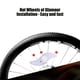 thumbnail image 4 of Luz LED para radios de bicicleta | 6 opciones de color con 3 modos de iluminación | Diseño en forma de S para una fácil instalación | Equipo de seguridad para ciclismo nocturno, 4 of 5