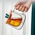 thumbnail image 3 of Vasos de doble pared con asa y tapa de silicona, de vidrio borosilicato transparente, ideales for leche, café, zumo y té., 3 of 6