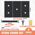 thumbnail image 4 of Dsseng 3 Pack Protecteurs de Brûleur de Cuisinière à Gaz avec 2 Couvre-Écarts Lavables Réutilisables pour Cuisinière à Gaz Coussinets de Protection pour Cuisinière à Gaz Samsung, 4 of 7