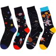 thumbnail image 2 of GHSDFBB Men's 2/4 Packs Fun Crazy Novelty Dress Crew Socks, 2 of 6