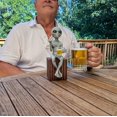thumbnail image 3 of John Bernard & Company Alien Invasion 'Party Alien' Wine Drinking Female and Beer Drinking Male Ledge Lounger 10 Inch H Funny Home or Garden Statue Set, 3 of 5