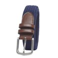 thumbnail image 1 of Amazon Essentials - Cintur&oacute;n trenzado el&aacute;stico para hombre, color azul marino, 36 Amazon Essentials NA, 1 of 5