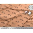 thumbnail image 3 of Soimoi Polyester Crepe Fabric Bull Dog Printed Fabric 1 Yard 52 Inch Wide, 3 of 3
