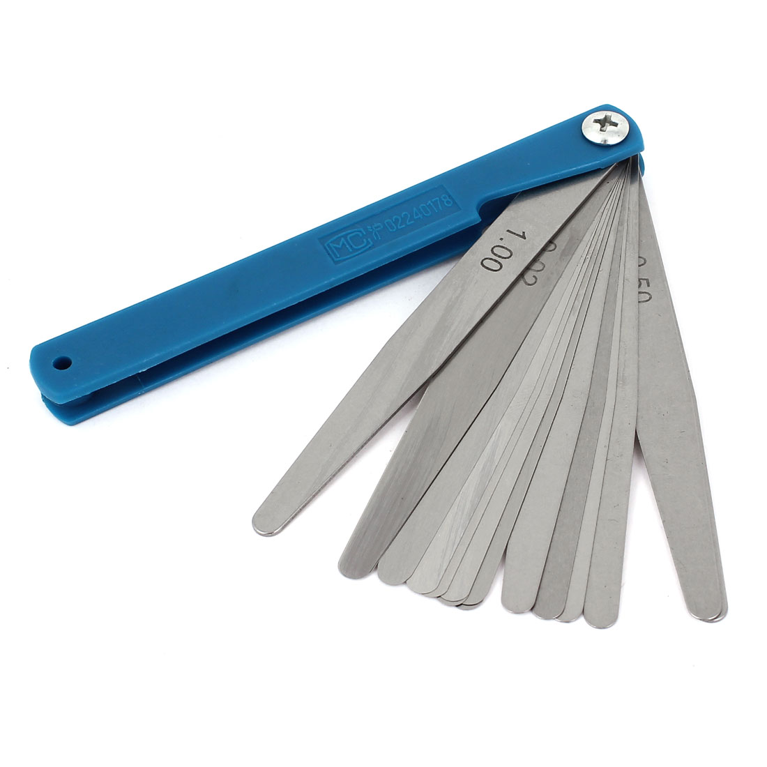 Unique Bargains 100mm Length 0.02-1.00mm Thickness 17 Gage Feeler Gauge Measuring Tool Metal