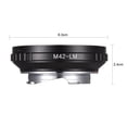 thumbnail image 2 of tador Irfora M42-LM anillo adaptador de lente de cámara reemplazo para M42 lente de montaje de tornillo a Leica Cámara M240 M240P M262 M3 M2 M1 M4 M5 M6 MP M7 M8 M9 M9-P M monocromo M-E M M-P M10 M-A Irfora Anillo adaptador, 2 of 7