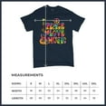 thumbnail image 5 of Tee Hunt Dean Russo Peace Love Music T-Shirt Guitar Happy Good Vibe Men's Tee, Navy Blue, Large, 5 of 5