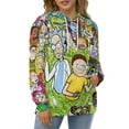 thumbnail image 5 of Rick And Morty Unisex Adult Hoodie Casual Hooded Sweatshirt Pullover Novelty 3D Printed Sweater Jacket M, 5 of 8