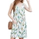 thumbnail image 1 of V Neck Sleeveless Sundresses Wave Flower M, 1 of 5