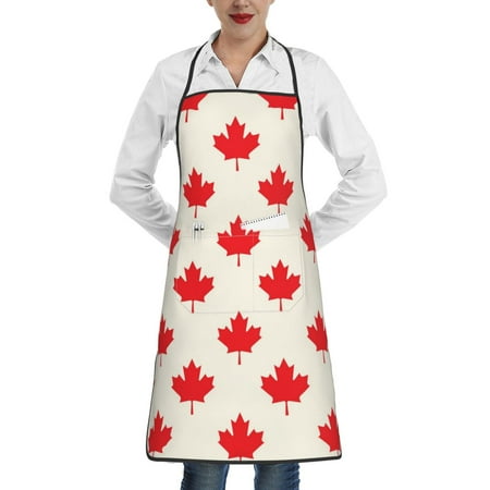 

Sikiie Happy Canada Day Aprons for Kitchen Cooking Aprons Chef Apron for Men Women Chef
