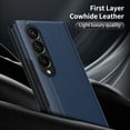 thumbnail image 6 of for Samsung Galaxy Z Fold 4 Case Smart Clear View, Slim Design Wallet Leather Anti-Scratch Shockproof Phone Case, Card Holder Pocket Cover For Samsung Galaxy Z Fold 4 Smart View,Blue, 6 of 7