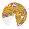 thumbnail image 3 of Bingfone Christmas Tree Skirt Mat Christmas Decoration Interior -Peace Love And Dove Flower Power, 3 of 8