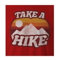 thumbnail image 2 of 9 Crowns Tees Take a Hike Funny Hiking Enthusiast T-Shirt (Unisex Red, X-Large), 2 of 3