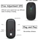 thumbnail image 3 of Rechargeable Wireless Mouse,bluetooth Mouse,two Modes(bt 5.1+2.4g Wireless) Ultra-slim/quiet(800-1200-1600),with Usb Cable,wireless Mouse For Pc/table, 3 of 5
