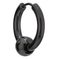 thumbnail image 5 of Pendientes con bisagras de cuentas circulares de acero inoxidable para hombres y mujeres, ofrecen durabilidad y una estética contemporánea 2 piezas, 5 of 5
