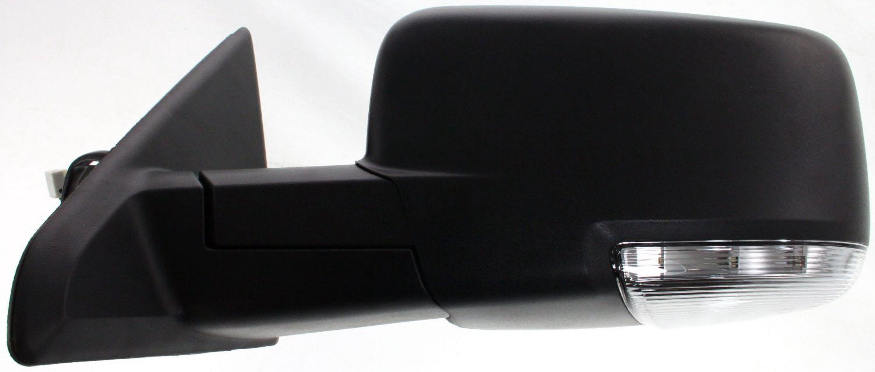Mirror Compatible With 2011-2012 Ram 1500 2010 Dodge 3500 Left Driver Side Heated In-housing Signal Light Textured Black Kool-Vue