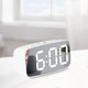 thumbnail image 3 of Reloj despertador LED uperficie de espejo, modo de repetición, escritorio moderno, de 2 niveles, reloj para dormitorio, , Espejo Baoblaze Reloj digital, 3 of 8