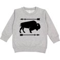 thumbnail image 2 of Inktastic Buffalo Cute Animal Western Toddler Sweatshirt, 2 of 4