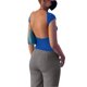 thumbnail image 3 of Camiseta sin espalda para mujer Color puro Camiseta de moda transpirable suave y agradable para la piel para aniversario Azul oscuro M, 3 of 7