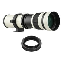 GoolRC Camera MF Super Telephoto Zoom Lens F/8.3-16 420-800mm T Mount with Adapter Ring Universal 1/4 Thread Replacement for EF-Mount Cameras 80D 77D 70D 60D 60Da 50D 7D 6D 5D T7i T7s T6s