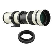 GoolRC Camera MF Super Telephoto Zoom Lens F/8.3-16 420-800mm T Mount with Adapter Ring Universal 1/4 Thread Replacement for EF-Mount Cameras 80D 77D 70D 60D 60Da 50D 7D 6D 5D T7i T7s T6s