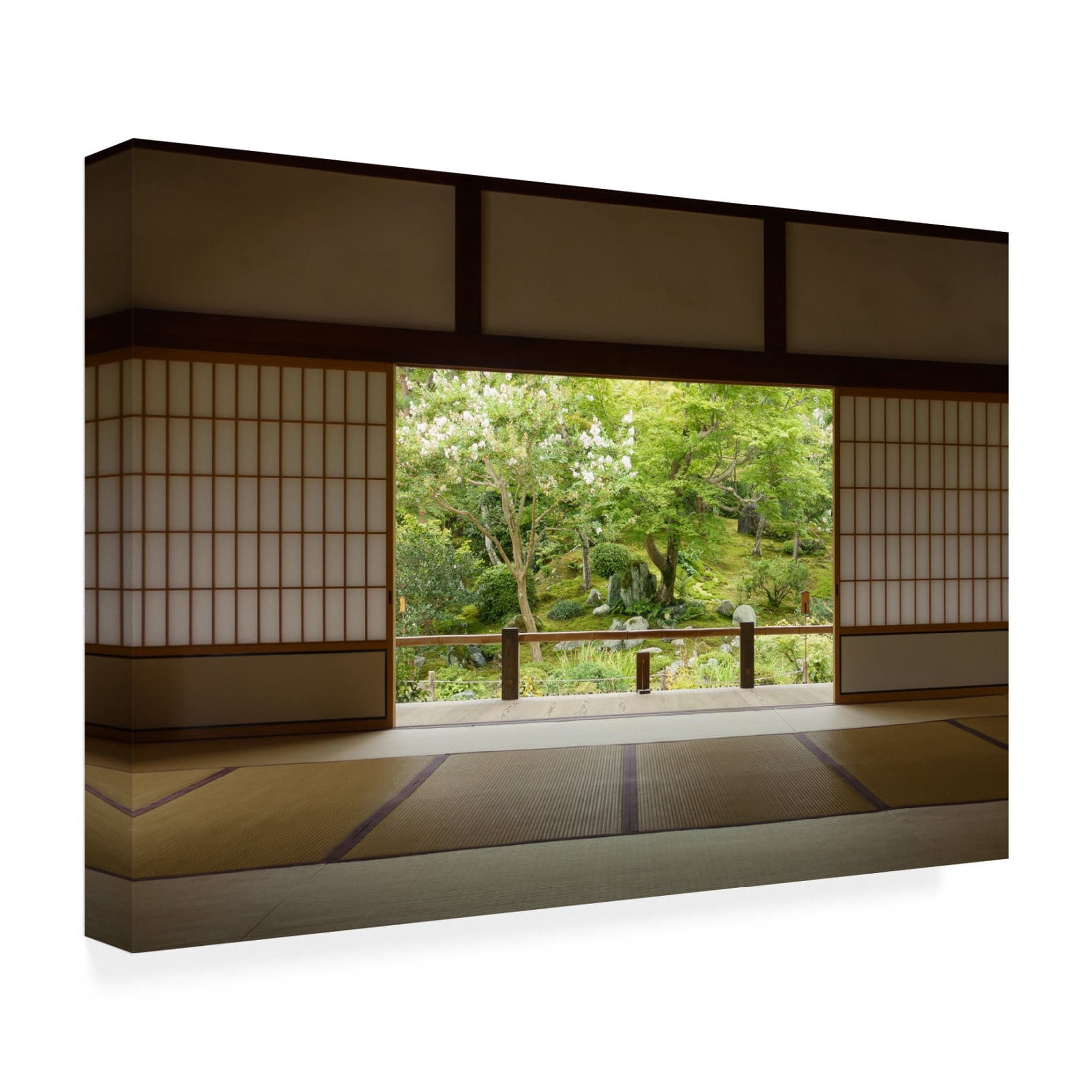 Canvas Wall Art - Yumian Deng 'Zen Zone' Wall Art for Living Room, Bedroom, or Office D?cor by Trademark Fine Art - 47 x 30 Inches