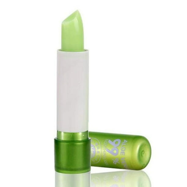 Bálsamo Labial Hidratante de Aloe Vera, Bálsamo Labial que Cambia de Color, Brillo de Labios Nutritivo, Herramienta de Belleza de Lápiz Labial Mágico, Labios Hidratante Nutritivo Aloe Vera