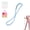 Blue 25LB, variant on 8-Shaped Silicone Resistance Band with Massage Grip, Keep Us Resistance Band Figure 8, Flex Sculpt Band, Resistance Bands for Arms