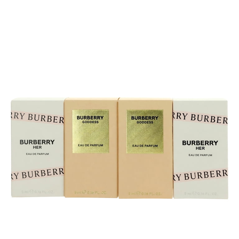 Burberry Mini Perfume Gift Set for Women, 4-Piece, 0.16oz Each