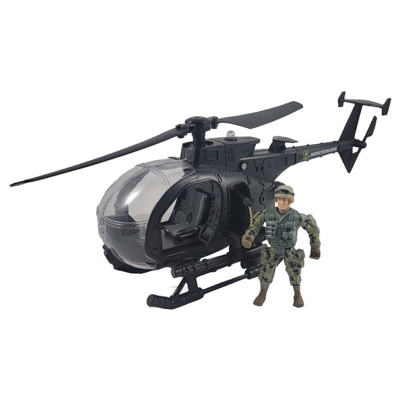 U.S. Army Night Stalker Helicopter with Soldier Figure and Light/Sound
