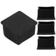 thumbnail image 1 of 4 tapas cuadradas de goma para patas de silla, protectores de suelo antideslizantes para patas de muebles, tapas para patas de silla para suelos de madera, color negro., 1 of 5